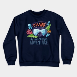 Diving underwater t-shirt | scuba diver desgin Crewneck Sweatshirt